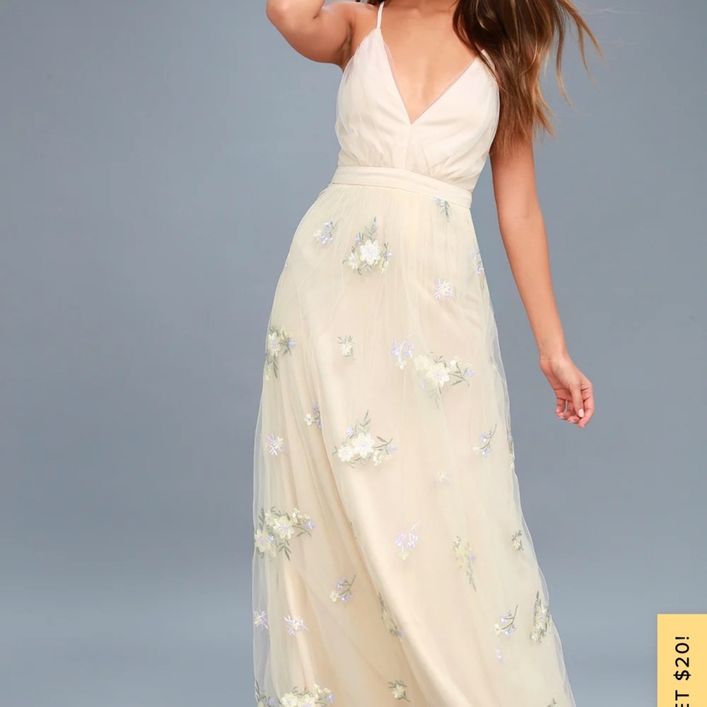 Lulus Cream Gown